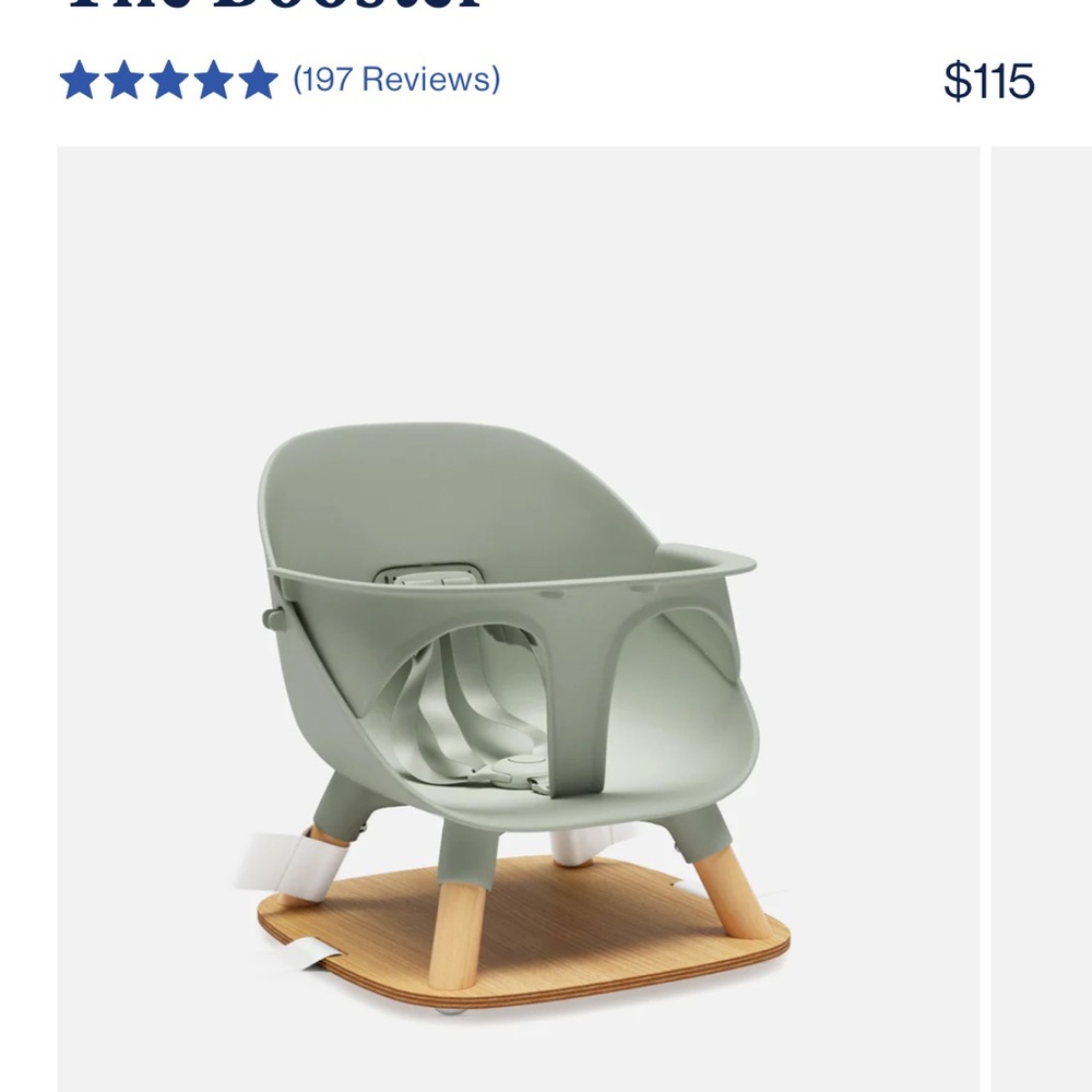 Stylish Kids Booster Seat in Green